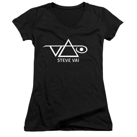 Steve Vai - Logo - Juniors Cap Sleeve V-Neck Shirt - Small