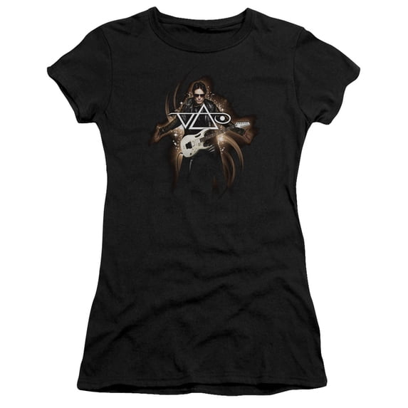 Steve Vai - Vai Guitar - Juniors Teen Girls Cap Sleeve Shirt - Small