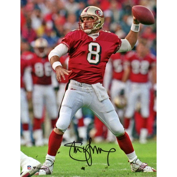 Steve Young San Francisco 49ers Autographed 8" x 10" Throwing Photograph - Fanatics Authentic Certified