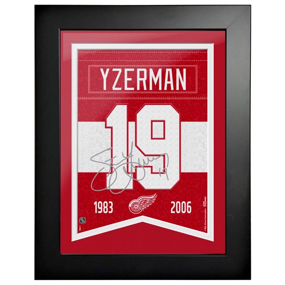 Steve Yzerman Detroit Red Wings 12" x 16" Framed Player Number Replica Plaque