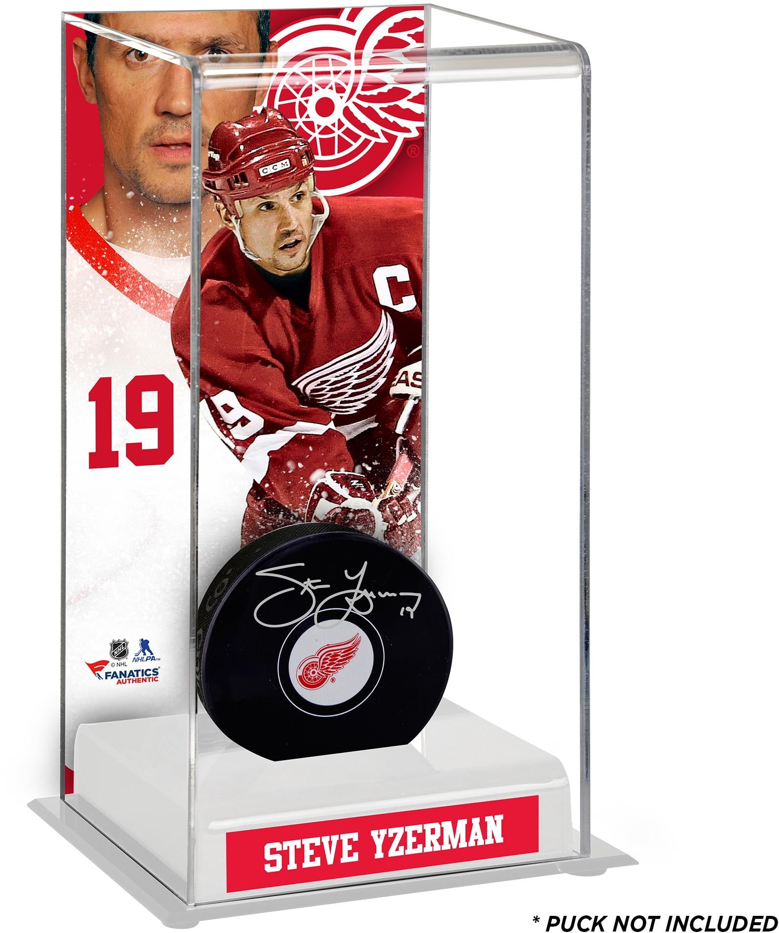 Steve Yzerman Detroit Red Wings Deluxe Tall Hockey Puck Case