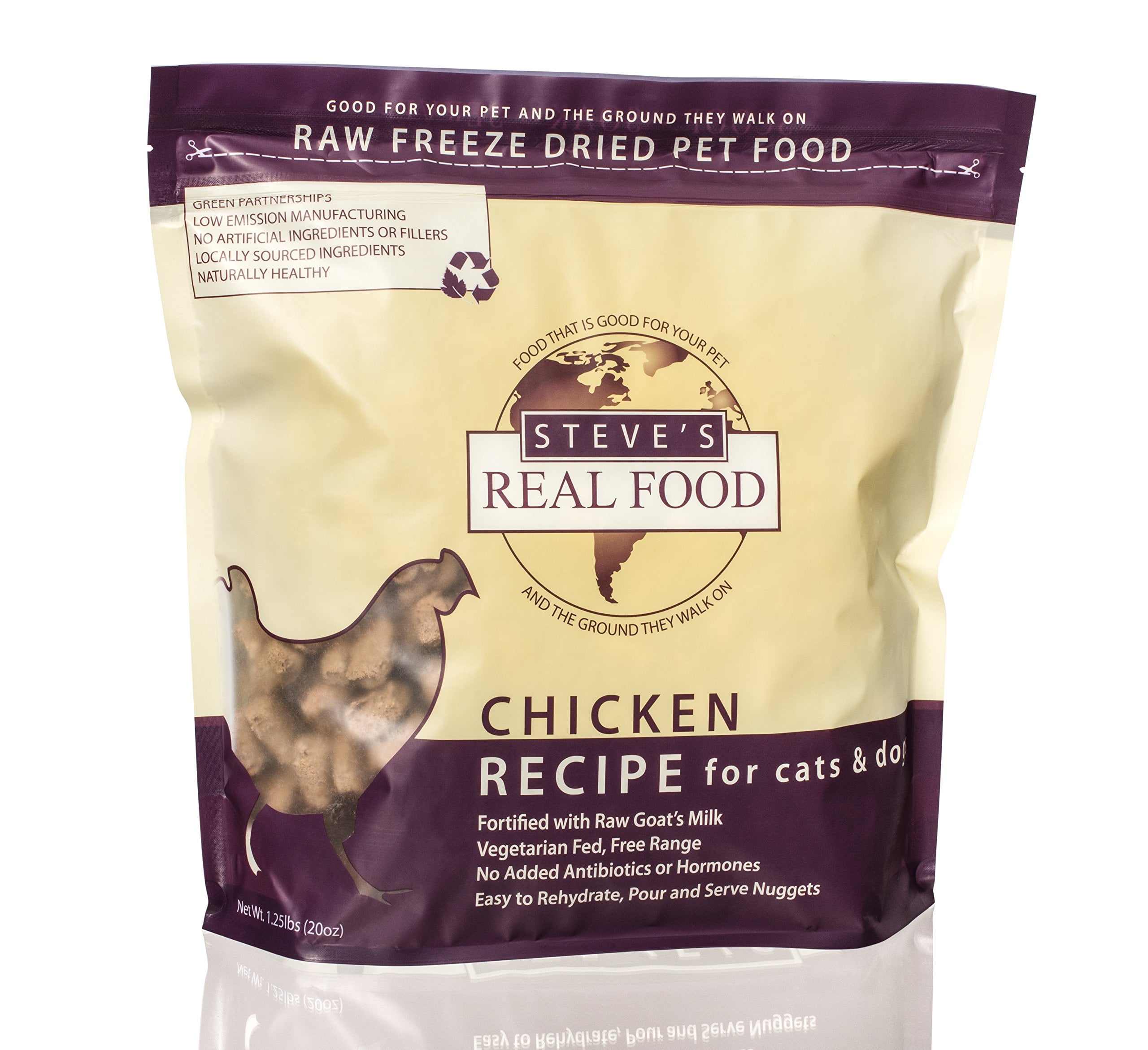 Steve's Real Food Freeze-Dried IRF13 Raw Nuggets 1.25# (Chicken)