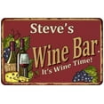 thumbnail image 1 of Steve's Red Wine Bar Gift Metal 8x12 Sign Home Decor 108120054279, 1 of 1