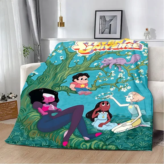 Steven Anime Universe Blanket Throw Blankets Ultra Soft Flannel Lightweight Throws for Couch, Bed,All Seasons Use 60"x 50"