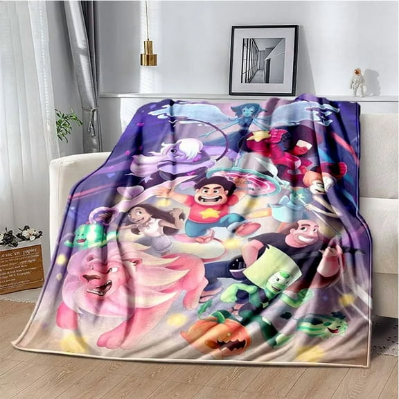 Steven Anime Universe Blanket Throw Blankets Ultra Soft Flannel Lightweight Throws for Couch, Bed,All Seasons Use 60"x 50"
