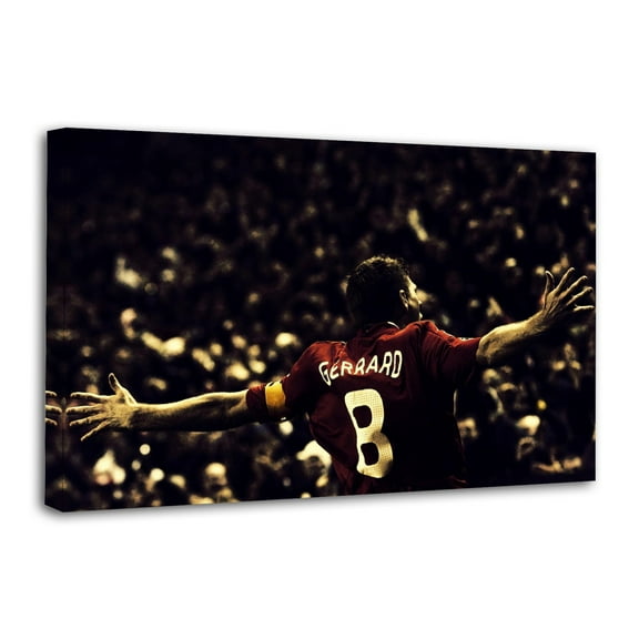 Steven Gerrard Football Canvas Art Poster and Wall Art Picture Print Modern Family bedroom Decor Posters 16x24inch(40x60cm)
