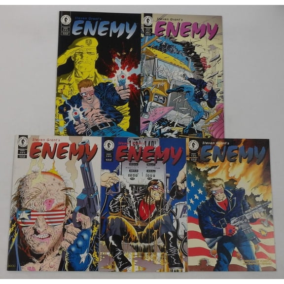 Steven Grant's Enemy #1-5 VF/NM complete series ; Dark Horse