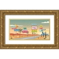 thumbnail image 1 of Steven, Hill 32x18 Gold Ornate Wood Framed with Double Matting Museum Art Print Titled - Believe you can..., 1 of 4