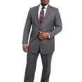thumbnail image 1 of Steven Land Classic Fit Gray Stepweave Two Button Wool Suit, 1 of 5
