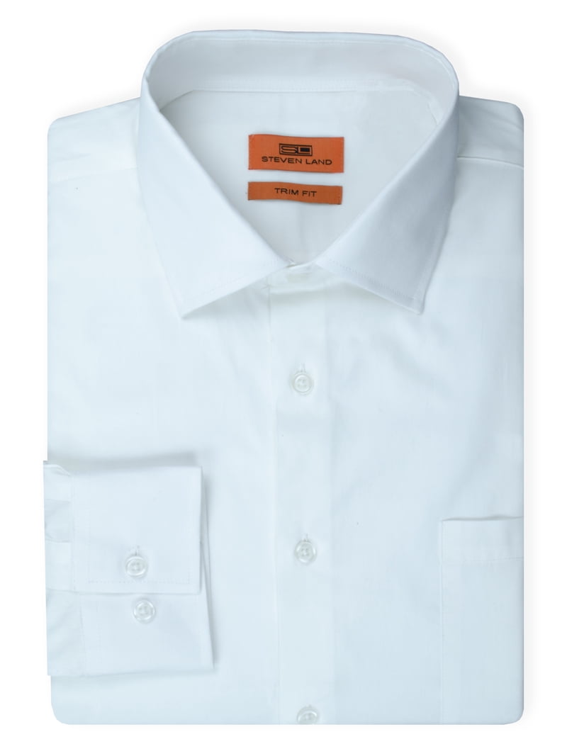 16 36 37 slim fit dress shirt Shop Men's Slim Fit Stretch Dress Shirt – Black main image 0