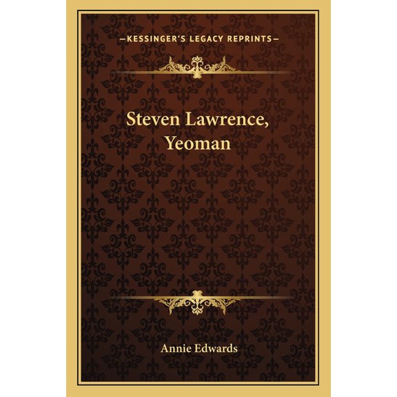 Steven Lawrence, Yeoman (Paperback)