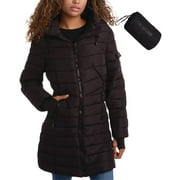 STEVEN BY STEVE MADDEN Steven Madden Women's Winter Coat - Packable Long Length Quilted Puffer Parka Jacket for Women, S-XL
