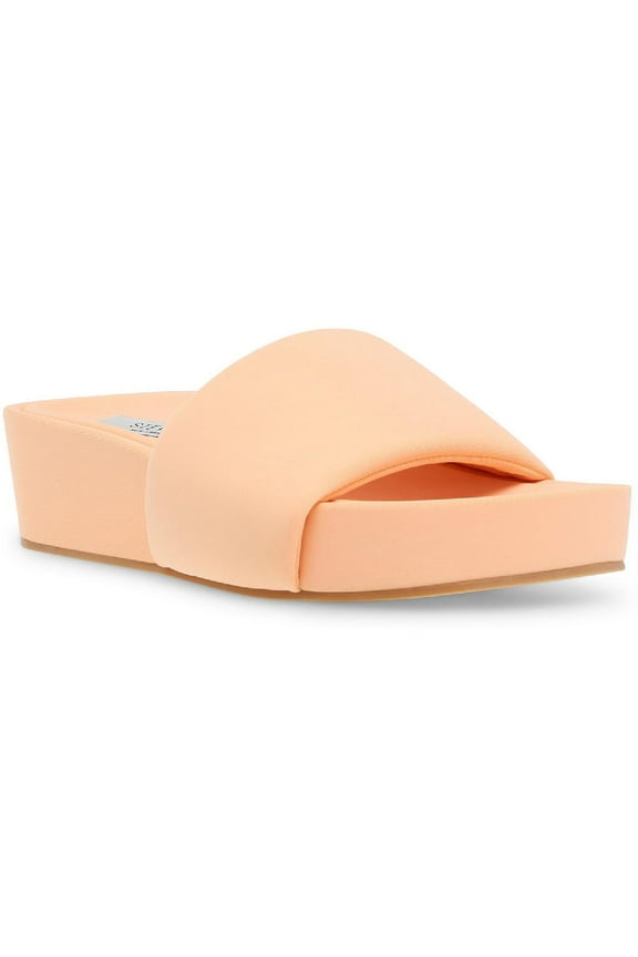 Steven New York Womens Robyn Solid Open Toe Flatform Sandals