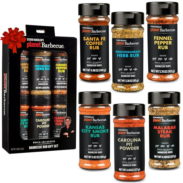 Steven Raichlen's Project Smoke BBQ Spice Rub Seasoning Combo Gift Box