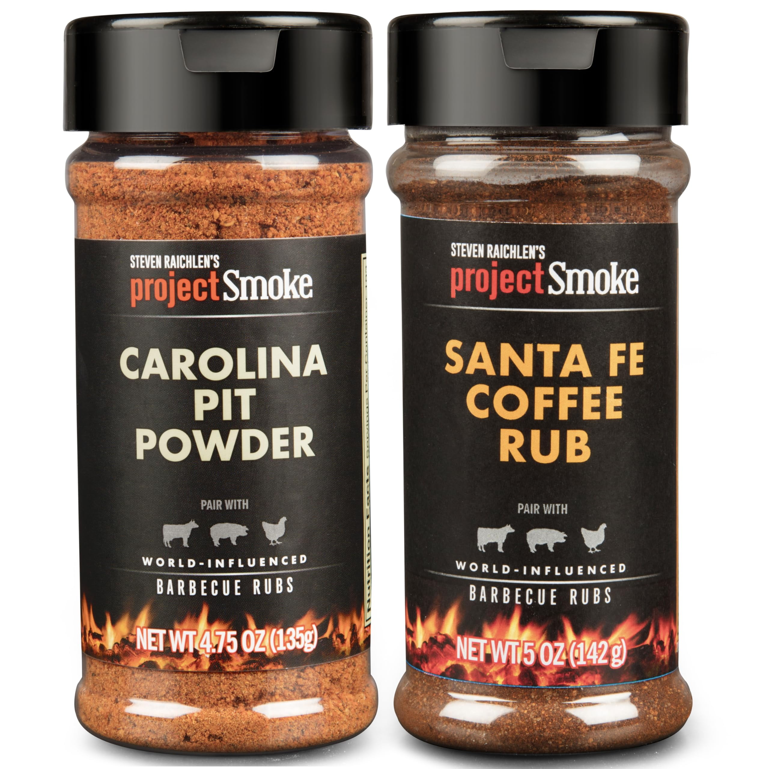 Steven Raichlen's Project Smoke MMF7 Gourmet BBQ Spice Seasonings Set