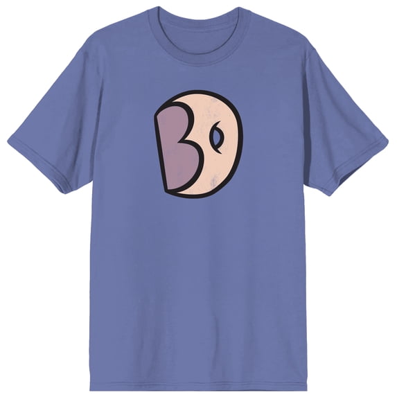 Steven Universe Big Donut Uniform Logo Adult Periwinkle Crew Neck Short Sleeve T-shirt-3XL