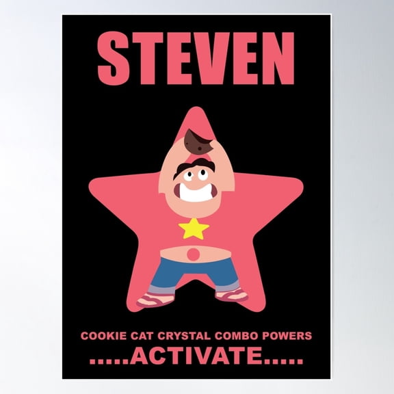 Steven Universe - Cookie Cat Powers Poster Wall Art, Modern Wall Decor For Living Room Bedroom, 16x24 UNFRAMED