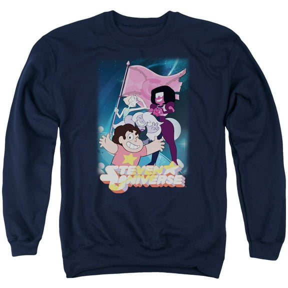 Steven Universe - Crystal Gem Flag - Crewneck Sweatshirt - Large
