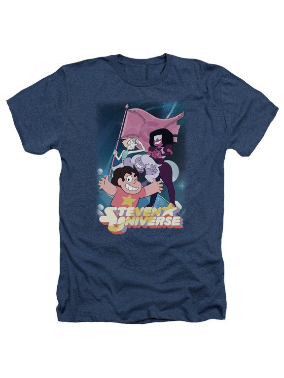 Steven Universe - Crystal Gem Flag - Heather Short Sleeve Shirt - XX-Large