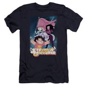 Steven Universe - Crystal Gem Flag - Premium Slim Fit Short Sleeve Shirt - Large