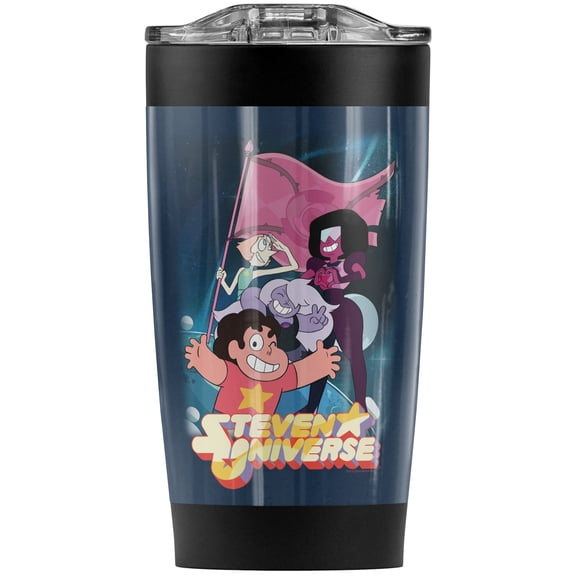 Steven Universe/Crystal Gem Flag Stainless Steel Tumbler 20 oz Coffee Travel Mug/Cup, Vacuum Insulated & Double Wall with Leakproof Sliding Lid | Great for Hot Drinks and Cold Beverages