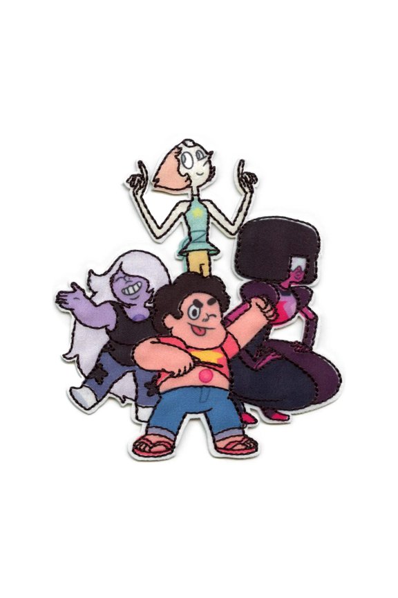Steven Universe Crystal Gems Group Patch Cartoon Network Animation Embroidered Iron On