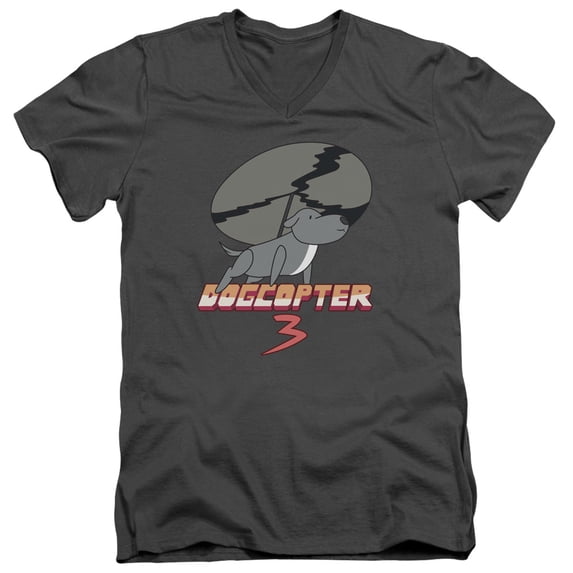 Steven Universe - Dogcopter 3 - Slim Fit V Neck Shirt - X-Large