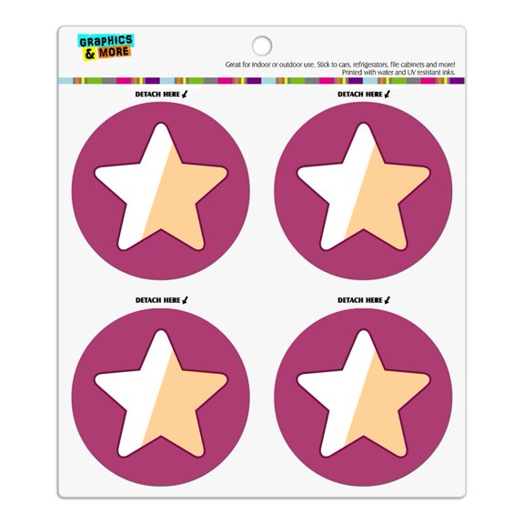 Steven Universe Garnet Star Refrigerator Fridge Locker Vinyl Circle Magnet Set