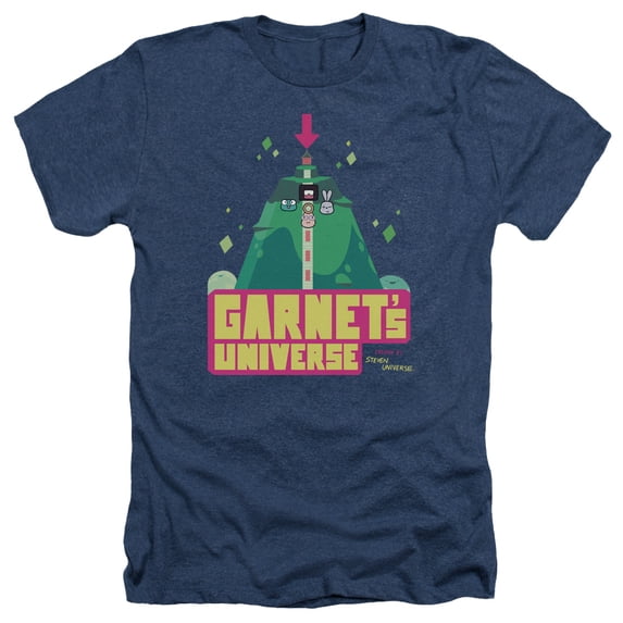Steven Universe - Garnets Universe - Heather Short Sleeve Shirt - Large