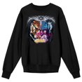 thumbnail image 1 of Steven Universe Gems Key Art Crew Neck Long Sleeve Black Adult Sweatshirt-Medium, 1 of 2