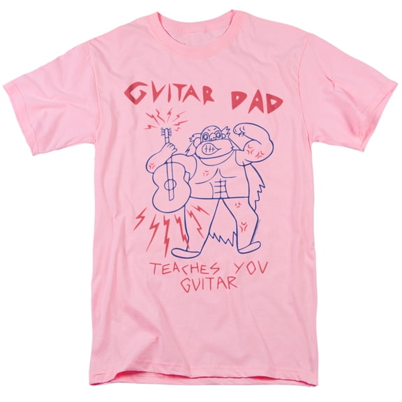 Steven Universe Guitar Dad Unisex Adult T Shirt, Pink, X-Large