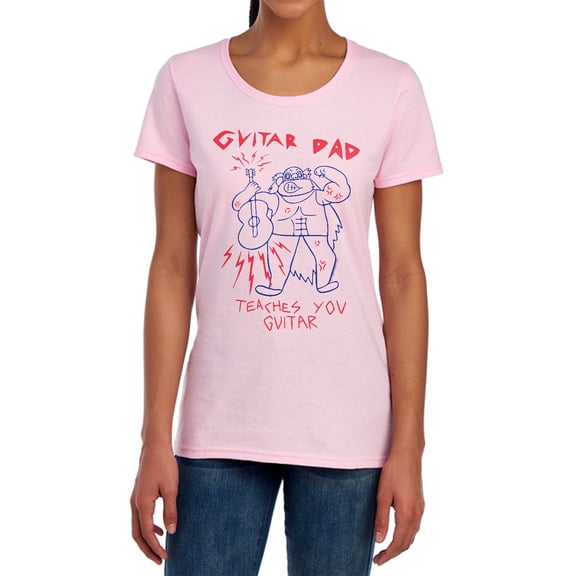 Steven Universe Guitar Dad Women's T Shirt, Pink, Large