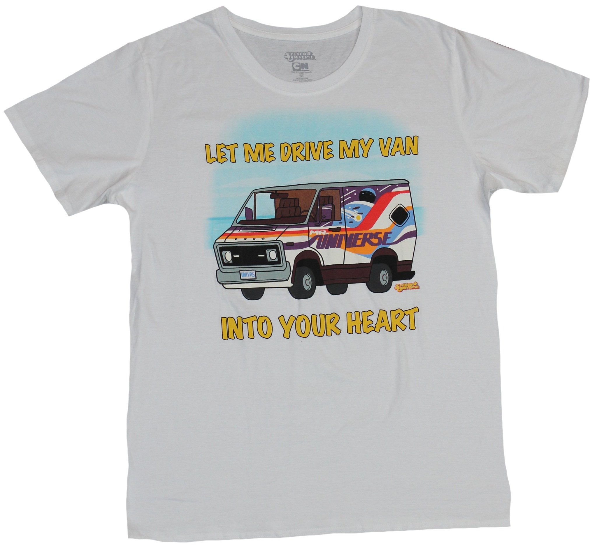Steven Universe Mens T-Shirt - Let Me Drive My Van Into Your Heart (X