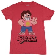 Steven Universe Mens T-Shirt - Peace Sign Thumbs Up Image 2X-Large