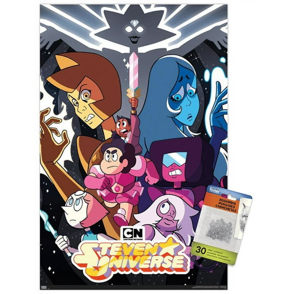 Steven Universe - One Sheet Wall Poster with Pushpins, 14.725" x 22.375"
