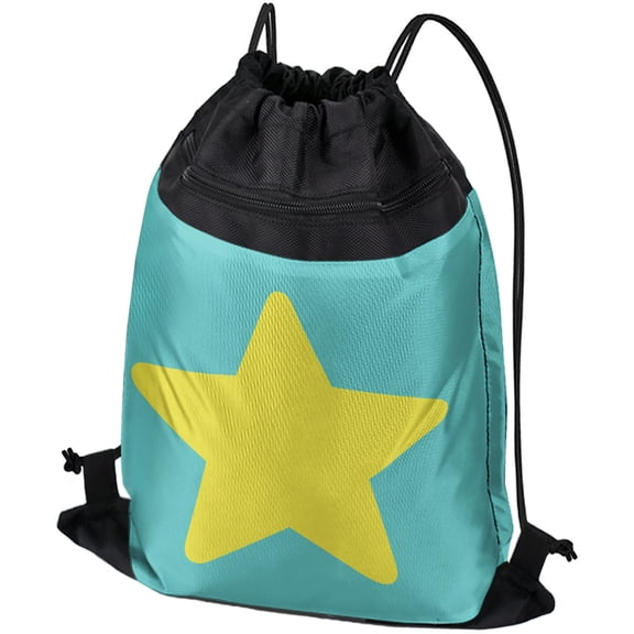 Steven Universe Pearl Star Drawstring Backpack Sports Bag Sackpack 17" x 13", Perfect for Gym, Yoga or Practice