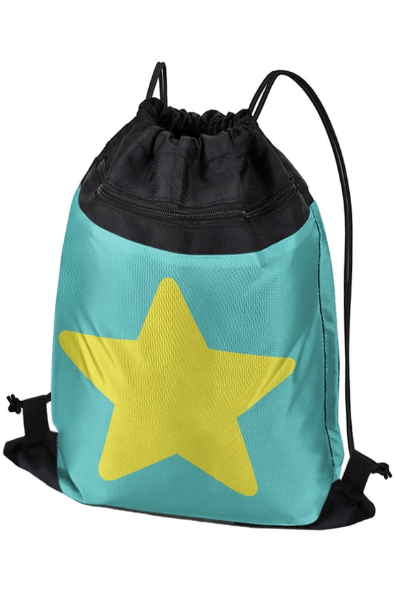 Steven Universe Pearl Star Drawstring Backpack Sports Bag Sackpack 17" x 13", Perfect for Gym, Yoga or Practice