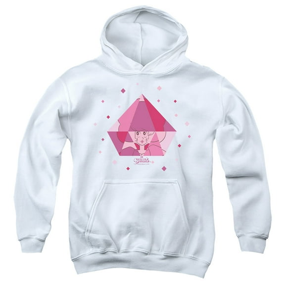 Steven Universe Pink In Diamond Kids Pull-Over Hoodie (Small) for Youth Boys and Girls, White