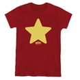 thumbnail image 1 of Steven Universe Star Women's T Shirt, Cardinal, X-Large, 1 of 6
