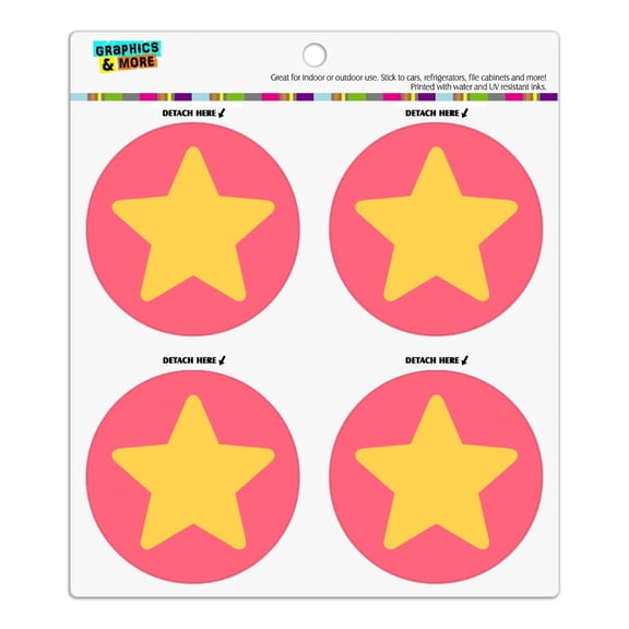 Steven Universe Steven Star Refrigerator Fridge Locker Vinyl Circle Magnet Set