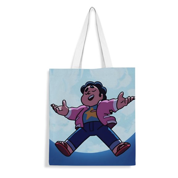 Steven Universe canvas Tote Bag handbag: Womens chic shopping tote, great for groceries, with a reusable design and inner zipper, measuring 13.8 x 15.8 inches (35x40cm).