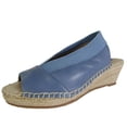 thumbnail image 1 of Steven Womens Indiggoo Wedge Sandal Shoes, Blue Leather, US 6, 1 of 3