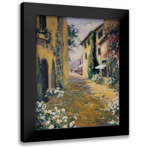 Stevens, Allayn 12x14 Black Modern Framed Museum Art Print Titled - Sunlit Villa I