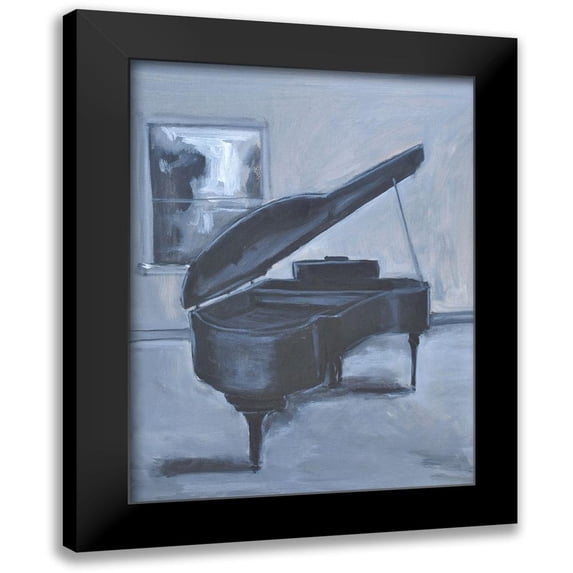 Stevens, Allayn 15x18 Black Modern Framed Museum Art Print Titled - Piano Blues V