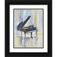 thumbnail image 1 of Stevens, Allayn 15x18 Black Ornate Wood Framed with Double Matting Museum Art Print Titled - Piano in Gold II, 1 of 4
