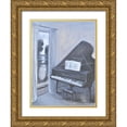 thumbnail image 1 of Stevens, Allayn 19x24 Gold Ornate Wood Framed with Double Matting Museum Art Print Titled - Piano Blues IV, 1 of 4