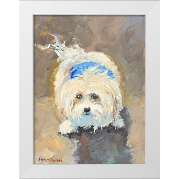 Stevens, Allayn 19x24 White Modern Wood Framed Museum Art Print Titled - Lucky