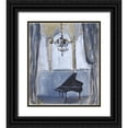 thumbnail image 1 of Stevens, Allayn 20x23 Black Ornate Wood Framed with Double Matting Museum Art Print Titled - Formal Piano, 1 of 4