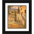 thumbnail image 1 of Stevens, Allayn 20x24 Black Ornate Wood Framed with Double Matting Museum Art Print Titled - Scenic Italy IX, 1 of 4