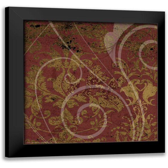 Stevens, Carole 15x15 Black Modern Framed Museum Art Print Titled - Brandy Wine Scroll